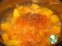 Тыквенный крем-суп с креветками и рисом ингредиенты