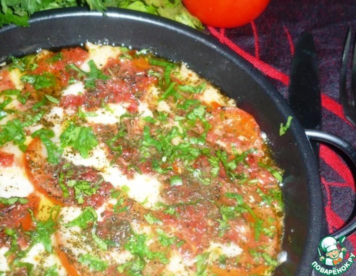 Рецепт: Сулугуни, запеченный с помидорами