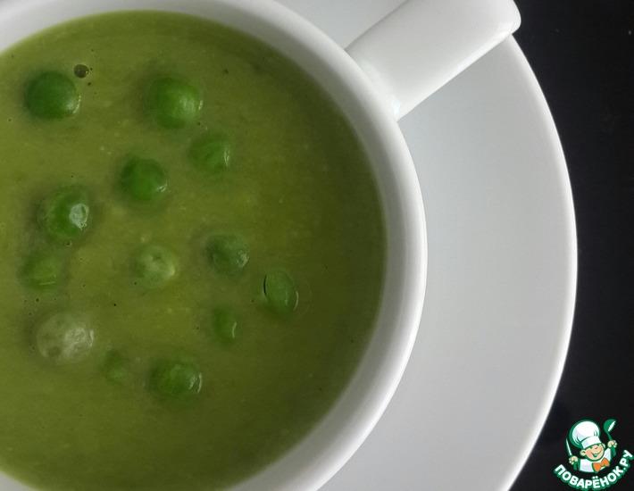 Рецепт: Крем-суп из зеленого горошка