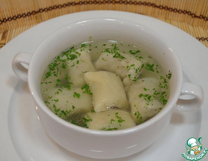 Рецепт: Суп с ленивыми пельменями