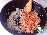Жареный рис с кетой ингредиенты