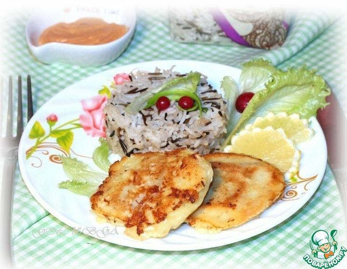 Рецепт: Рыбное филе в кляре с рисом