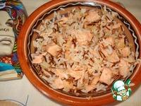 Пирог-плетенка с рисом и рыбой ингредиенты