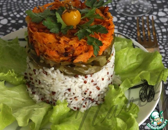Рецепт: Закусочный салат с рисом и киноа