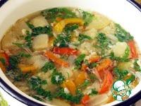 Рисовый суп с овощами и мятой ингредиенты