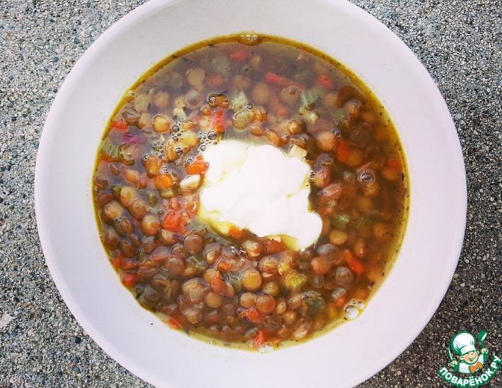 Рецепт: Марокканский суп с чечевицей