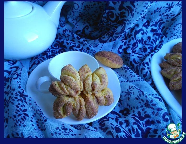 Рецепт: Тыквенно-коричное печенье Хризантемы