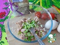 Теплый салат с тунцом и брынзой ингредиенты