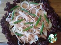 Салат с кальмарами и соевым соусом ингредиенты