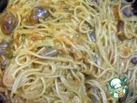 Спагетти с куриными сердечками в соусе ингредиенты
