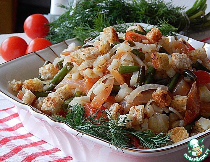 Рецепт: Салат с копченой куриной грудкой