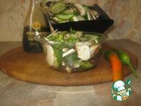 Салат из свежих шампиньонов и огурцов ингредиенты