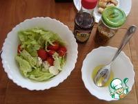 Салат с моцареллой и сухариками ингредиенты