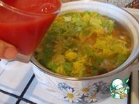 Томатный суп с перловкой и китайской капустой ингредиенты