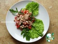 Овощной салат с тунцом и фасолью ингредиенты