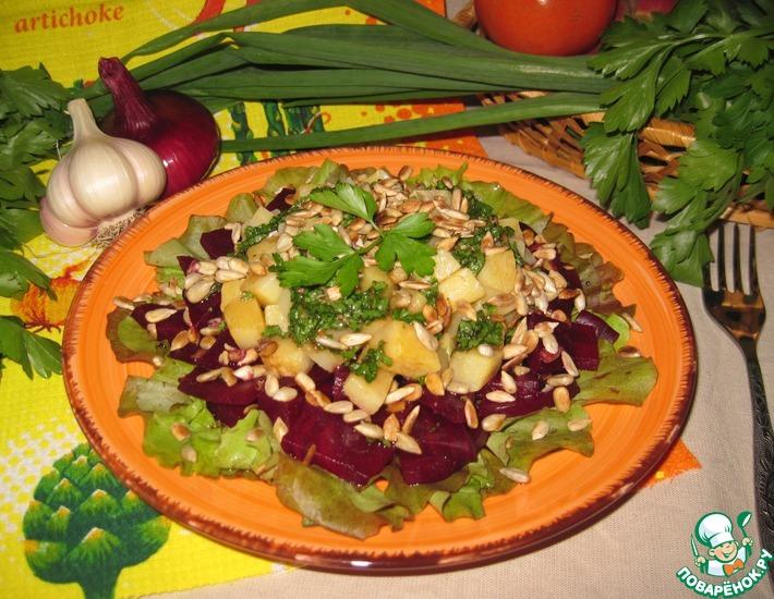 Рецепт: Салат из брюквы и свеклы