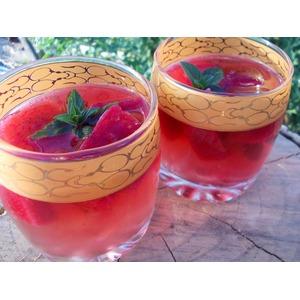 Мятный чай с ягодным льдом