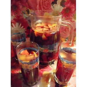 Чай с печеными ягодами и фруктами