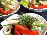 Сезонный салат с кальмарами ингредиенты
