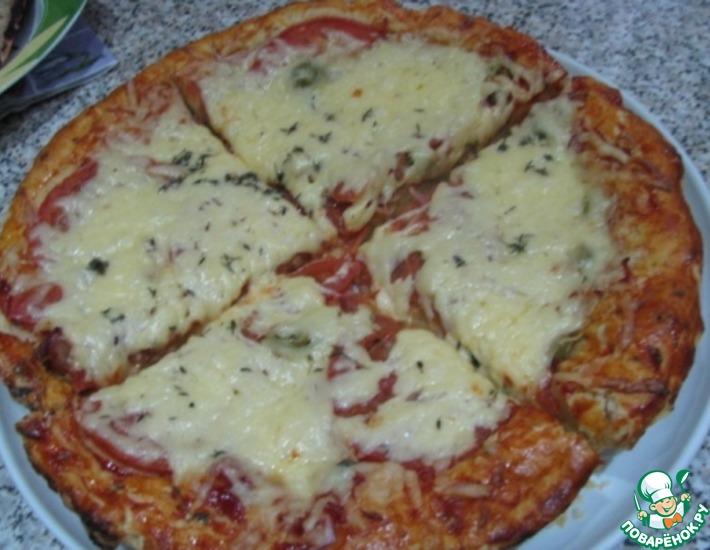 Рецепт: Пицца с красной икрой для гурманов