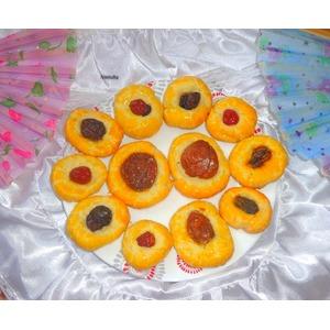 Творожное печенье с сухофруктами
