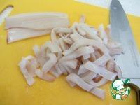 Суп рыбный с кальмаром и вакамэ ингредиенты