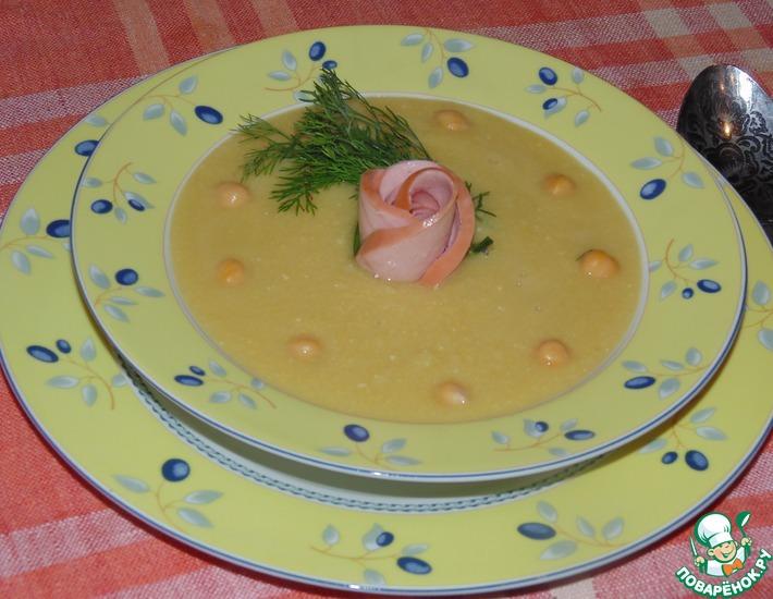 Рецепт: Нутовый суп с розмарином и чесноком