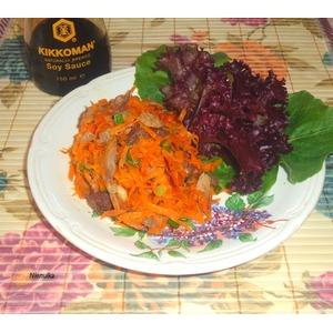 Морковно-мясной салат