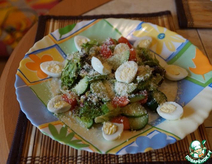 Рецепт: Легкий овощной салат Любимый