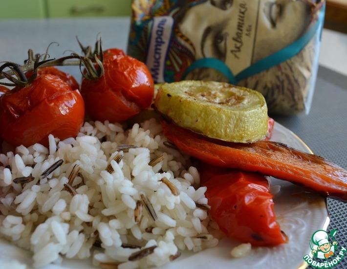 Рецепт: Овощи-гриль с рисом
