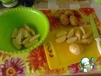 Голени индейки и картошка, запечённые в фольге ингредиенты