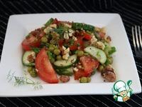 Салат из овощей и зелёного горошка ингредиенты