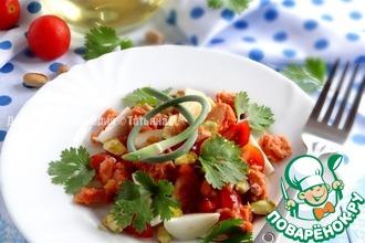 Рецепт: Томатный салат с тунцом