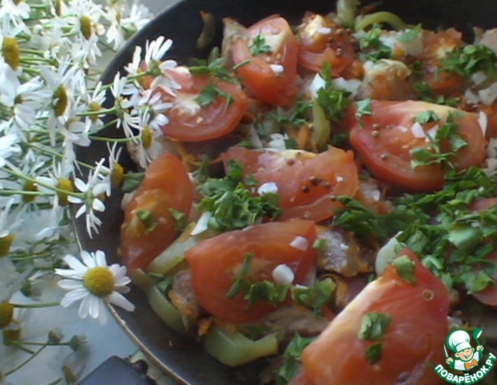 Рецепт: Мясо по-абхазски с овощами