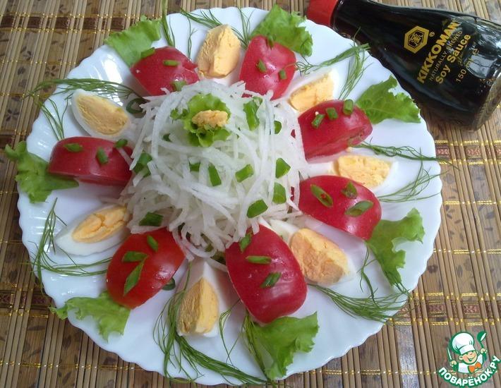 Рецепт: Салат овощной с дайконом