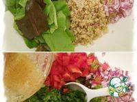 Салат с киноа, фасолью и лаймовой заправкой ингредиенты
