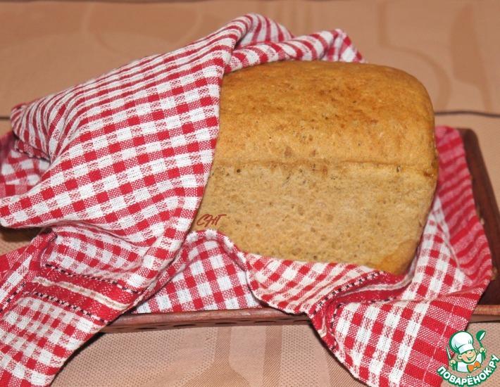 Рецепт: Ржано-пшеничный хлеб с тмином
