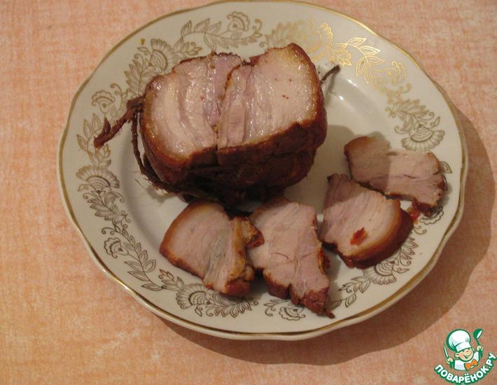 Рецепт: Свинина в луковой шелухе