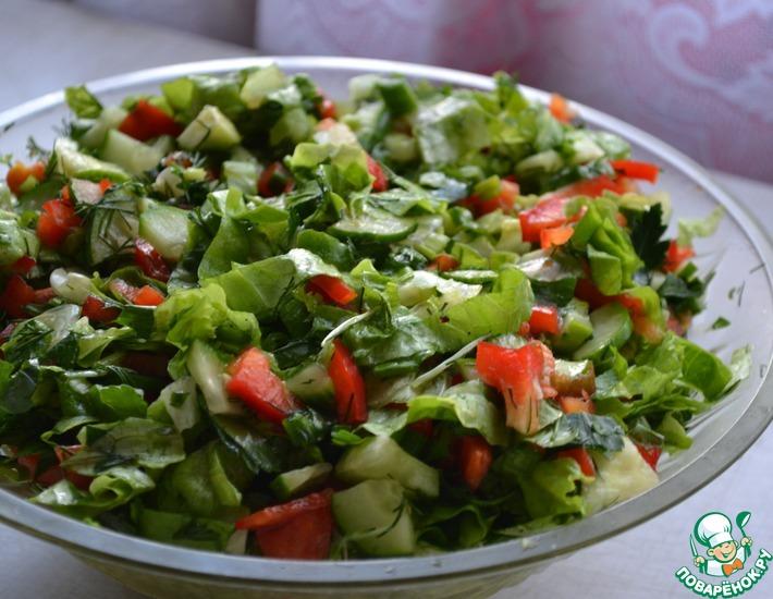 Рецепт: Салат Весенний с кресс-салатом