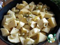 Картофель, тушенный с оливками и лимоном ингредиенты