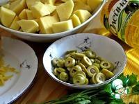 Картофель, тушенный с оливками и лимоном ингредиенты