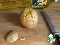 Картофельная лилия, запеченная с зеленым соусом ингредиенты