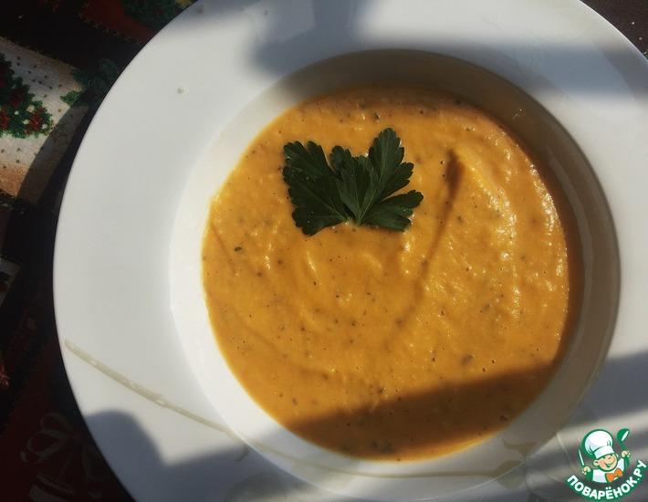 Рецепт: Итальянский крем-суп с тыквой