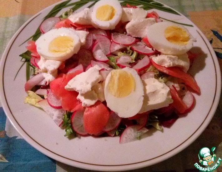 Рецепт: Салат с редисом и имбирем