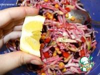 Фруктово-овощной салат Весенние этюды ингредиенты