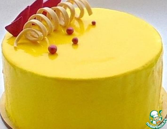 Рецепт: Торт Лимонно-малиновый