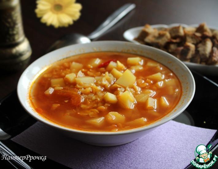 Рецепт: Изумительно ароматный гороховый суп