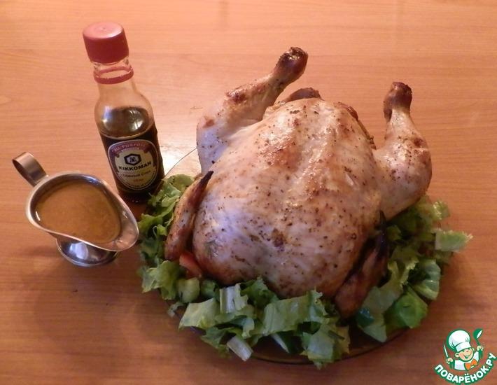Рецепт: Курица, запеченная с мандаринами и горчицей