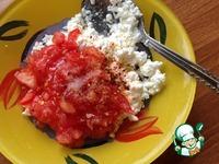 Закуска из помидоров и творога Весенние цветы ингредиенты