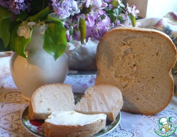 Рецепт: Белый хлеб на закваске в хлебопечке